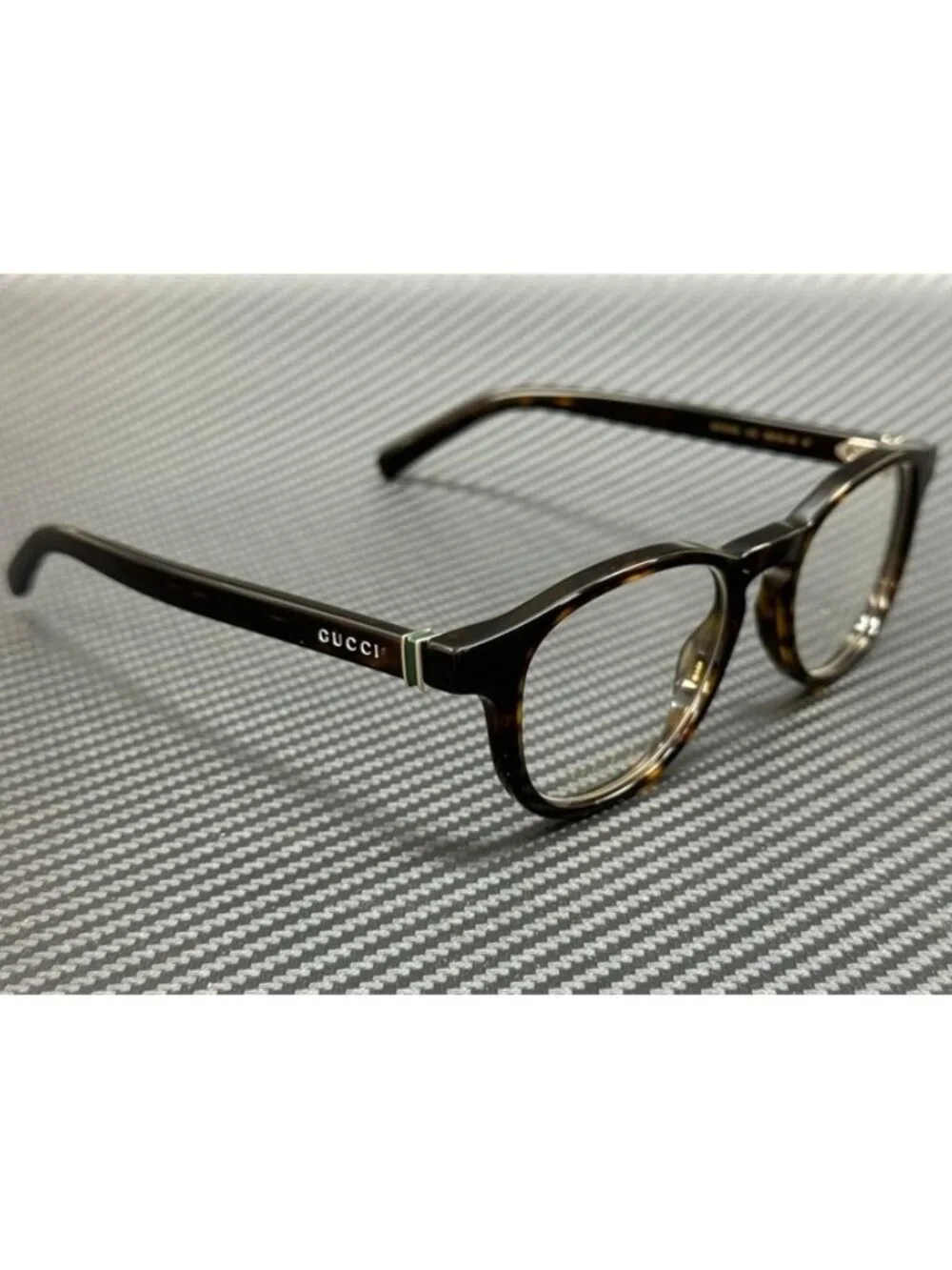 New Gucci Men Brown Havana Eyeglasses 49-19-145